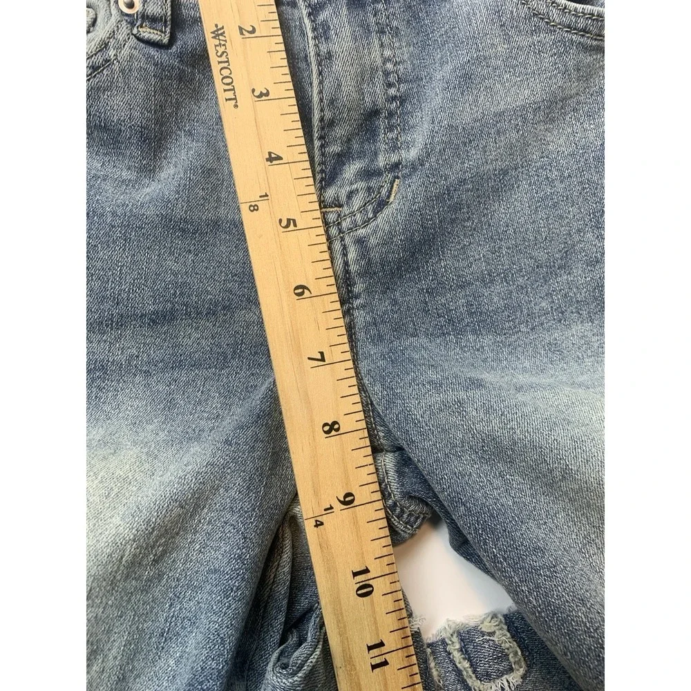 Ashley Mason Premium‎ Jeans High Rise Bootcut Cross Size 0/24 Blue Stretch Denim